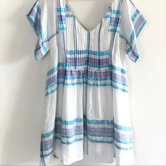 Free People Barcelona Shimmer Plaid Mini Dress - Picture 3 of 8